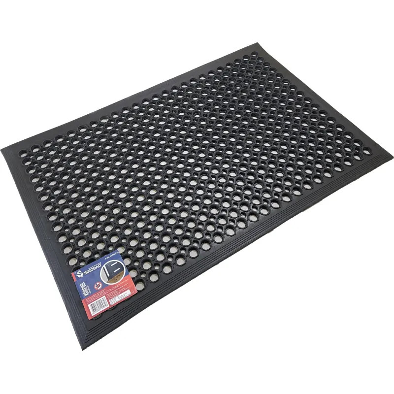 Коврик входной REM 60x90х1,4 см ячеистый окантовкой(резина)