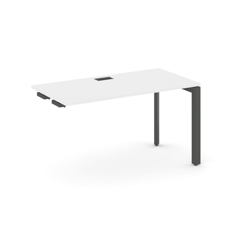 Style Project Стол-приставка к опор. элем. SN-59P.OPRS-024 Белый/Металл Антрацит/Черный Заглушка 158