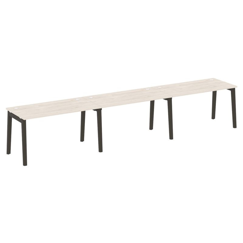 Onix Wood Рабочая станция OW.RS-3.3.7 Денвер Светлый/Дуб Темный/Металл Антрацит 4140*720*750