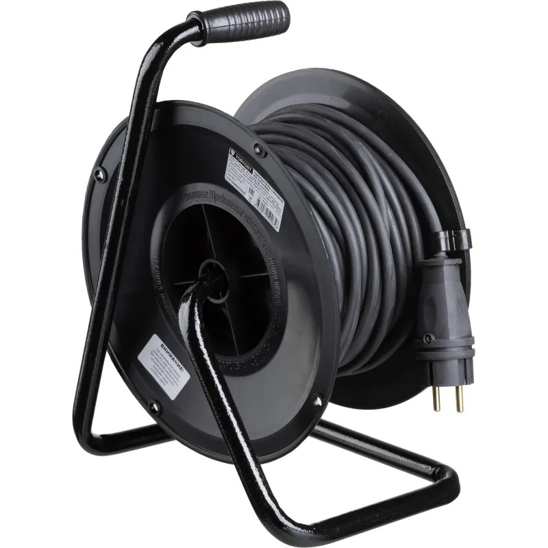 Удлинитель Topfort пласт. КГ 2x2,5 кв.мм 30м 16А 4 гнезда б/з.,с/загл.,IP44