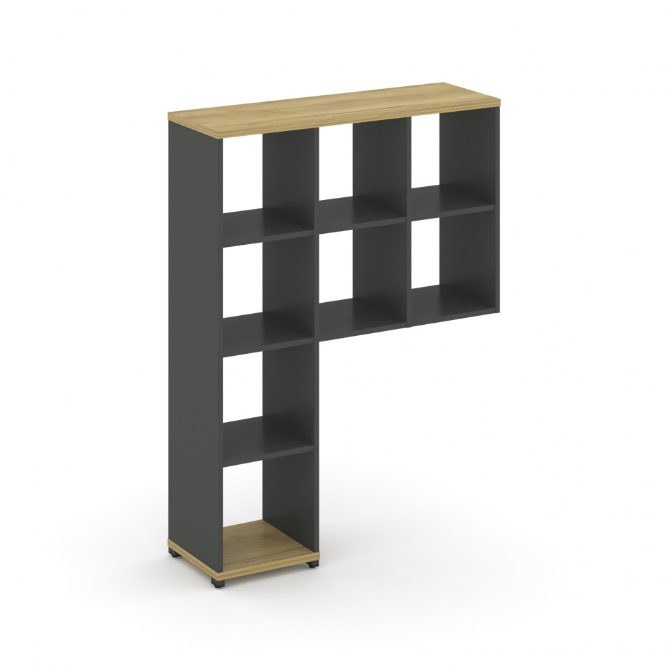 Concept Надставка высокая CN.NV-001 Дуб Винченцо/Антрацит/Металл Антрацит 1099*350*1486