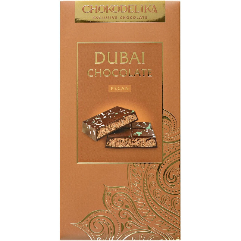 Шоколад молочный Dubai Pistachio с начинкой