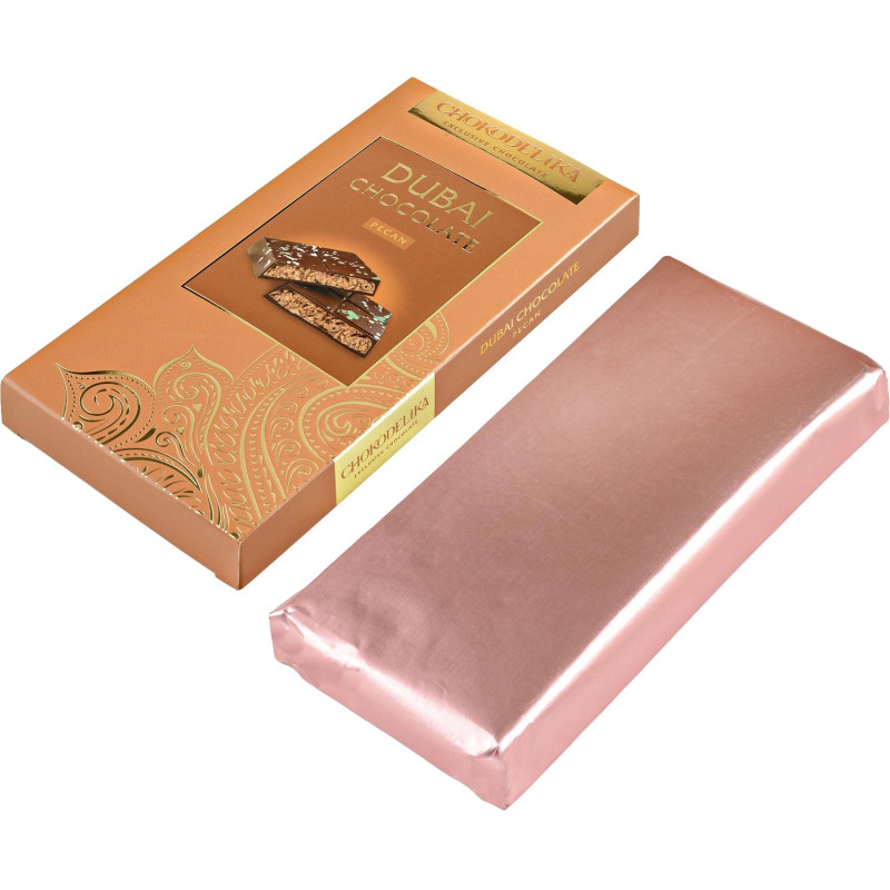 Шоколад молочный Dubai Pistachio с начинкой