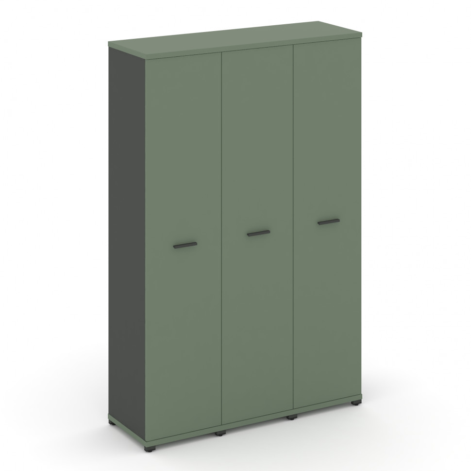 Concept Шкаф 3 узкие секции, 5 ниш CN.STU-538 A Кобо/Антрацит/Металл Антрацит 1252*420*1922