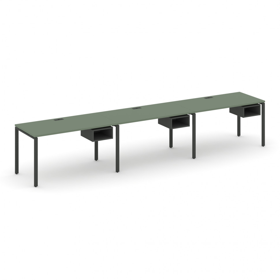 Concept Рабочая станция односторонняя с подвес. тумбами 3 места CN.ORS-121 Кобо/Антрацит/Металл Антр Concept Рабочая станция односторонняя с подвес. тумбами 3 места CN.ORS-121 Кобо/Антрацит/Металл Антр