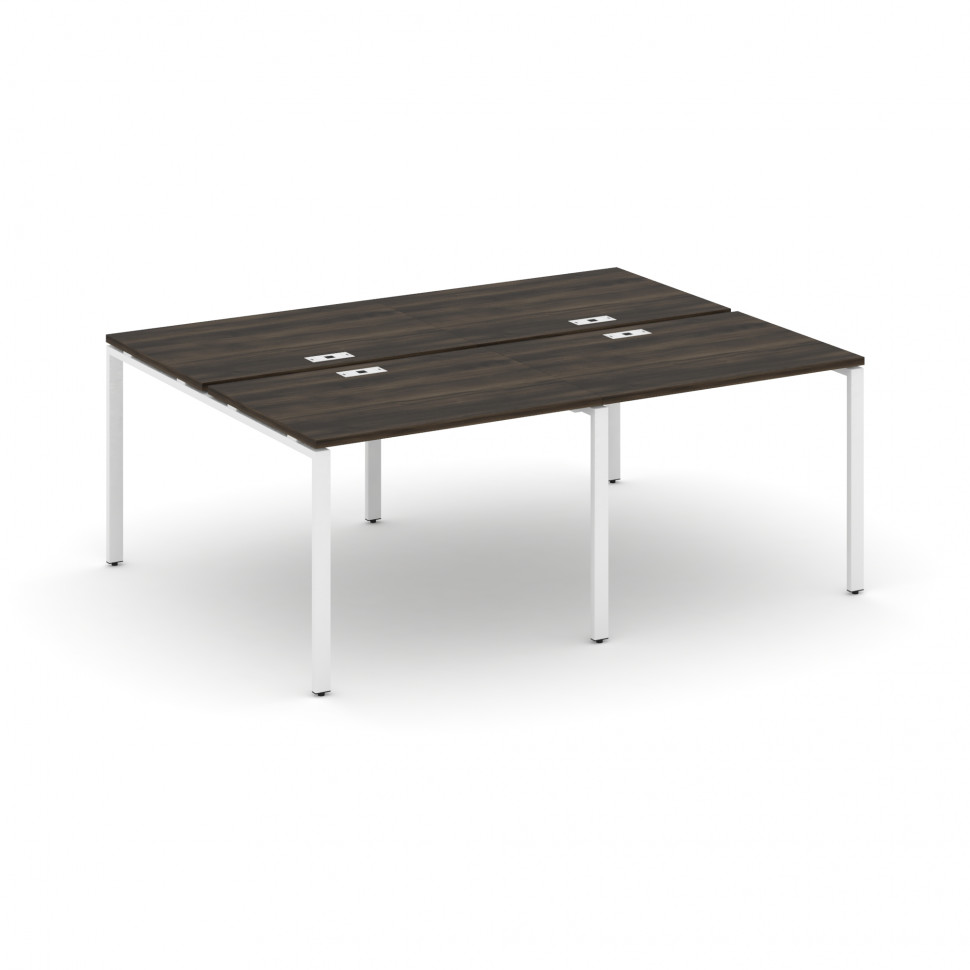 Concept Рабочая станция на 4 места CN.DRS-005 Дуб Мали/Металл Белый 1960*1480*750