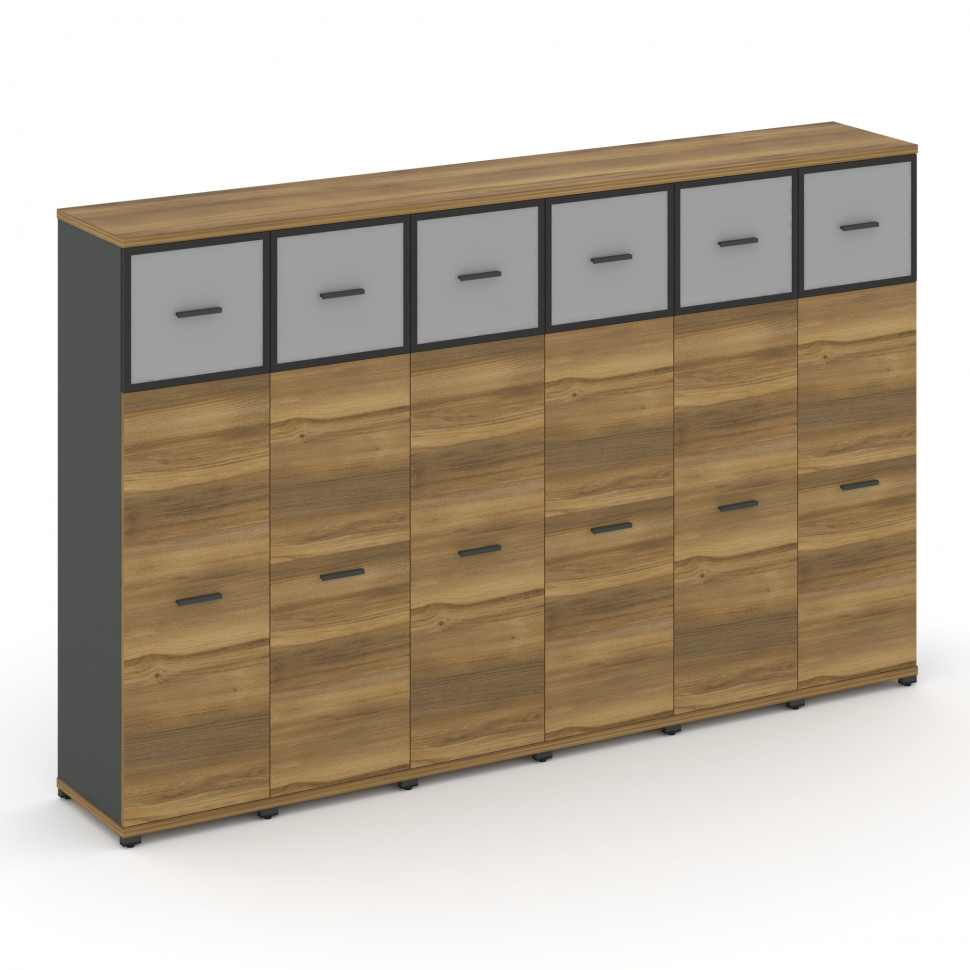 Concept Шкаф 6 узких секций, 4 ниши CN.STU-464 RMB A Сандал Янтарный/Антрацит/Металл Антрацит/Сатин Concept Шкаф 6 узких секций, 4 ниши CN.STU-464 RMB A Сандал Янтарный/Антрацит/Металл Антрацит/Сатин