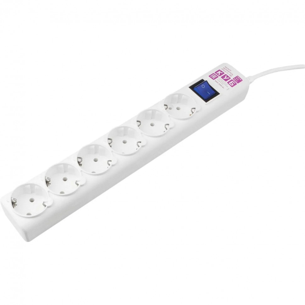 Сетевой фильтр Power Cube 6р/1,9м 16А бел (SPG6-16-1,9M) Сетевой фильтр Power Cube 6р/1,9м 16А бел (SPG6-16-1,9M)