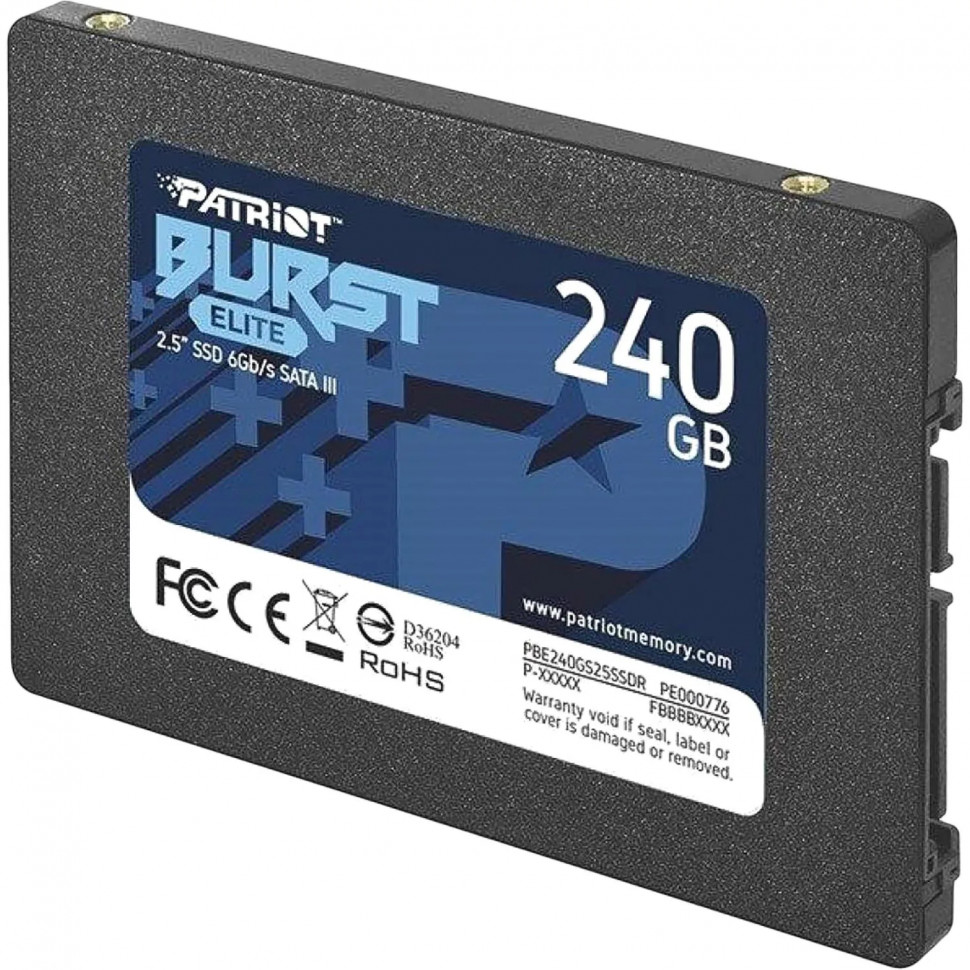 SSD накопитель Patriot BURST ELITE 2.5 240GB SATA(PBE240GS25SSDR)