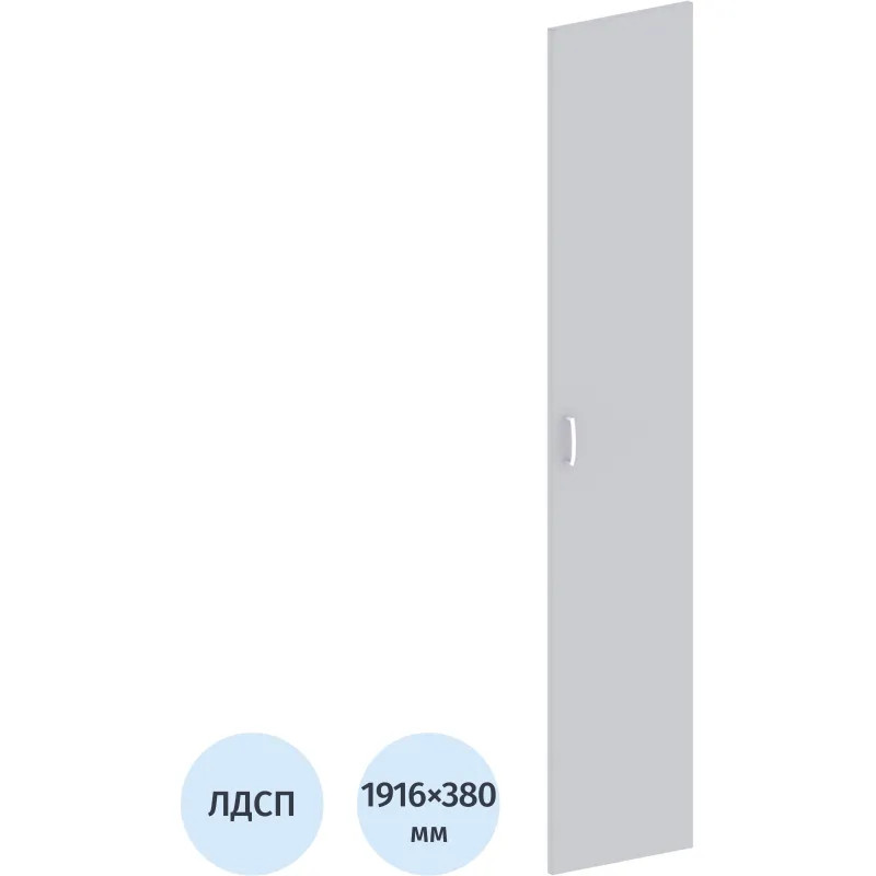 Дверь Easy ЛДСП (1шт.) 908857 серый В1910 Дверь Easy ЛДСП (1шт.) 908857 серый В1910
