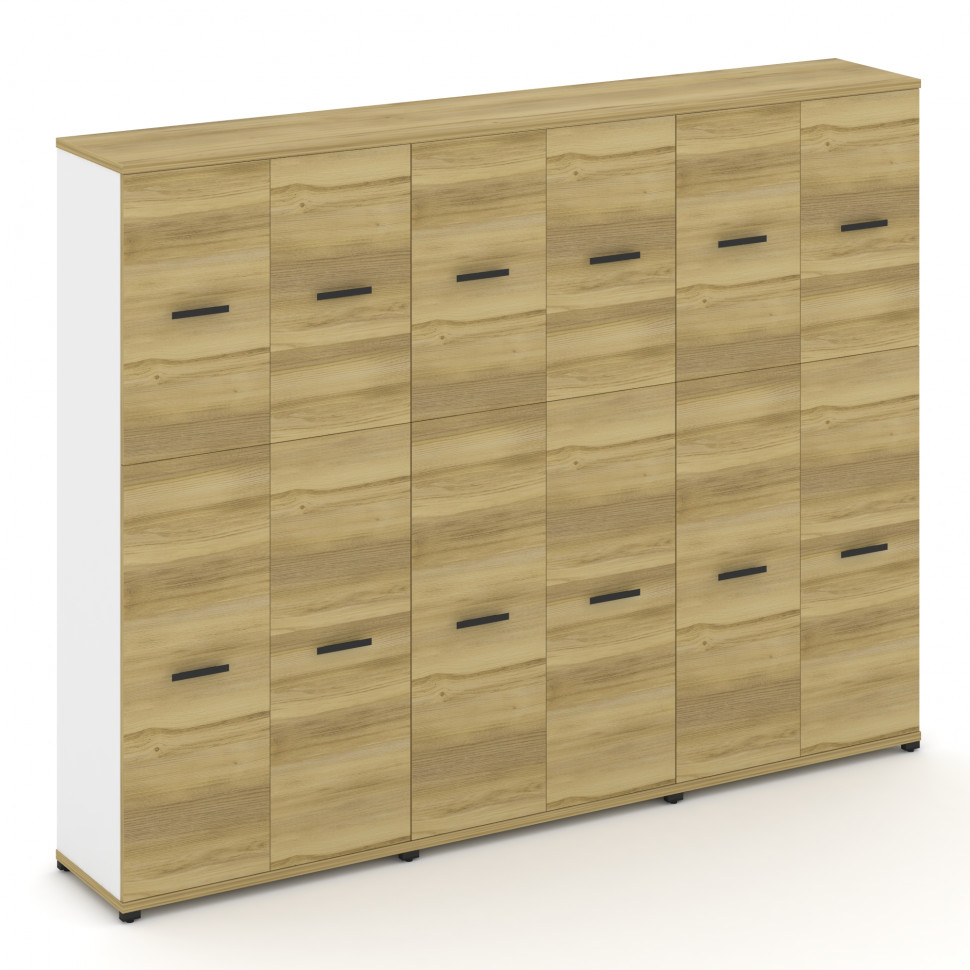 Concept Шкаф 3 широкие секции, 5 ниш CN.STS-535 B Дуб Винченцо/Белый Бриллиант/Металл Черный 2500*42 Concept Шкаф 3 широкие секции, 5 ниш CN.STS-535 B Дуб Винченцо/Белый Бриллиант/Металл Черный 2500*42