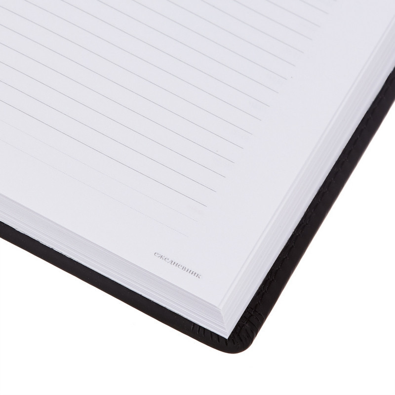 Ежедневник недатированный А5+, 136л, VELVET черный  3-115/04