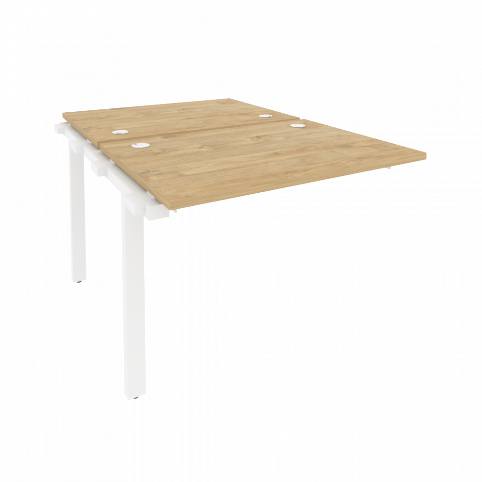 Onix Наборный элемент рабочей станции на м/к O.M-2.NRS-1.7 Тиквуд Светлый/Металл Белый 980*1475*750