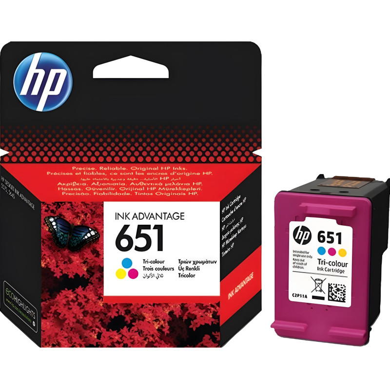 Картридж струйный HP 651 C2P11AE CMY цв. для DJ 5575 Картридж струйный HP 651 C2P11AE CMY цв. для DJ 5575