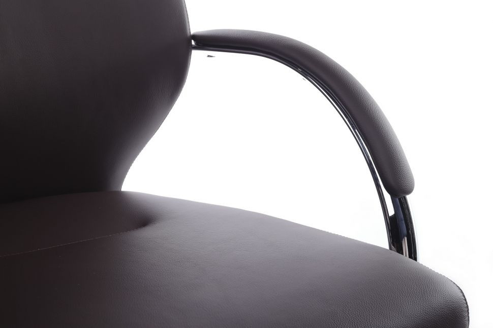 Кресло Alonzo-CF С1711 Тёмно-коричневый (3072) натуральная кожа 68*68*102-108