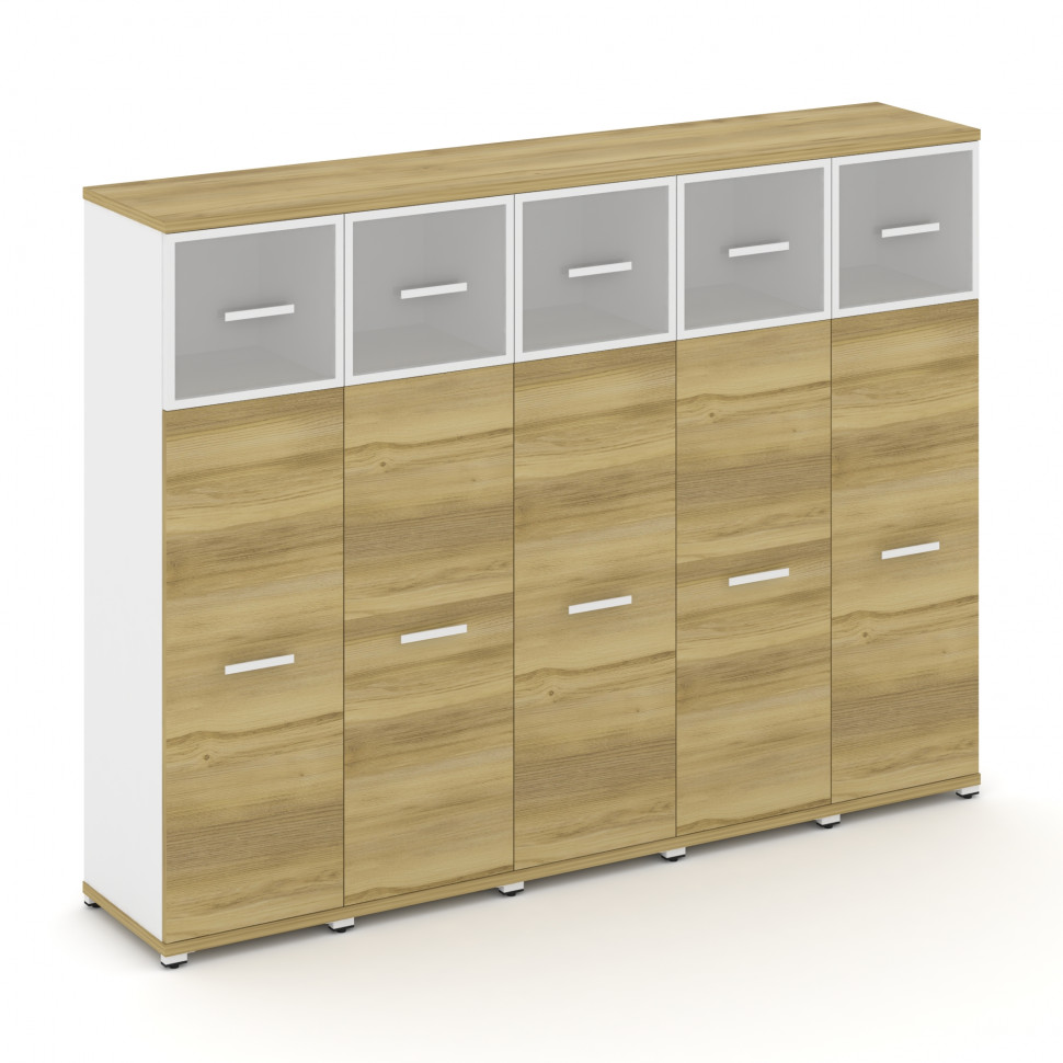 Concept Шкаф 5 узких секций, 4 ниши CN.STU-454 RMW W Дуб Винченцо/Белый Бриллиант/Металл Белый/Сатин Concept Шкаф 5 узких секций, 4 ниши CN.STU-454 RMW W Дуб Винченцо/Белый Бриллиант/Металл Белый/Сатин