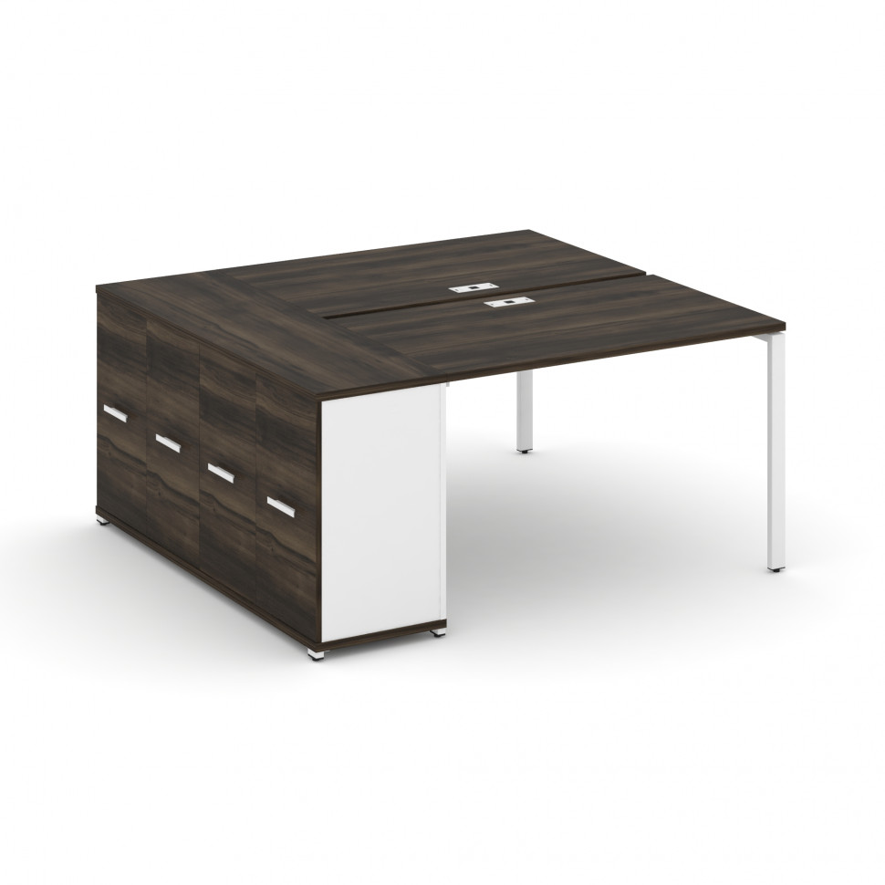 Concept Рабочая станция с опорным распаш. шкафом CN.DRS-218 W Дуб Мали/Белый Бриллиант/Металл Белый Concept Рабочая станция с опорным распаш. шкафом CN.DRS-218 W Дуб Мали/Белый Бриллиант/Металл Белый