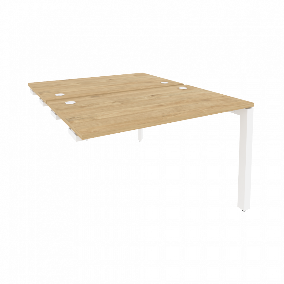 Onix Стол-приставка двойной на П-образном м/к к опорным элем. O.MP-D.SPR-2.7 Тиквуд Светлый/Металл Б Onix Стол-приставка двойной на П-образном м/к к опорным элем. O.MP-D.SPR-2.7 Тиквуд Светлый/Металл Б