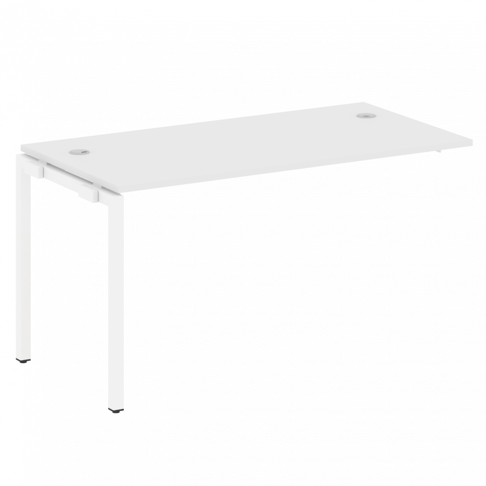 Metal System Quattro Проходной элемент рабочей станции на П-образном м/к 40БП.ПРС-СП-1.3 Белый/Метал Metal System Quattro Проходной элемент рабочей станции на П-образном м/к 40БП.ПРС-СП-1.3 Белый/Метал