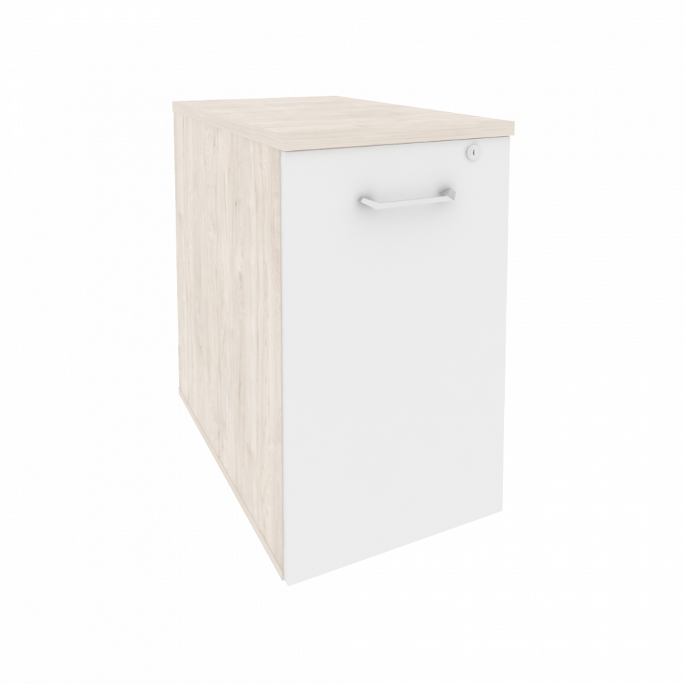 Onix Тумба низкая выдвижная приставная/опорная O.VTPO-1.7 Денвер Светлый/Белый Бриллиант 432*720*750