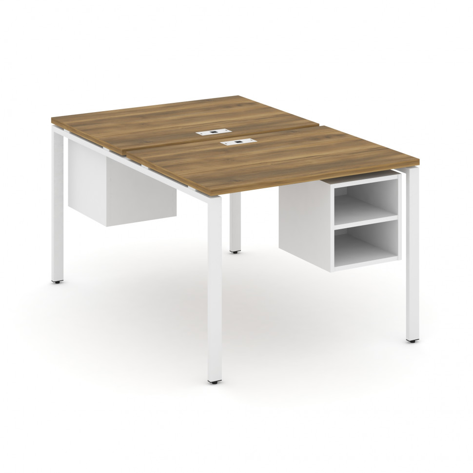 Concept Рабочая станция 2 сторонняя с подвесными тумбами на 2 места CN.DRS-105 Сандал Янтарный/Белый Concept Рабочая станция 2 сторонняя с подвесными тумбами на 2 места CN.DRS-105 Сандал Янтарный/Белый