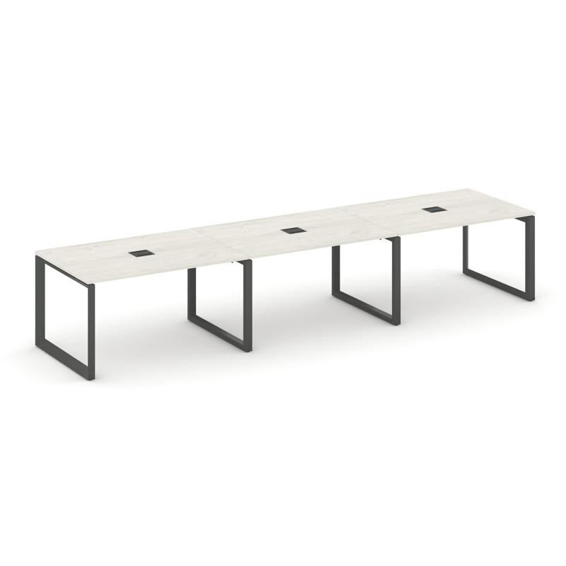 Style Project Стол переговорный SN-59O.SPRG-022 Дуб Наварра/Металл Антрацит 3540*980*750