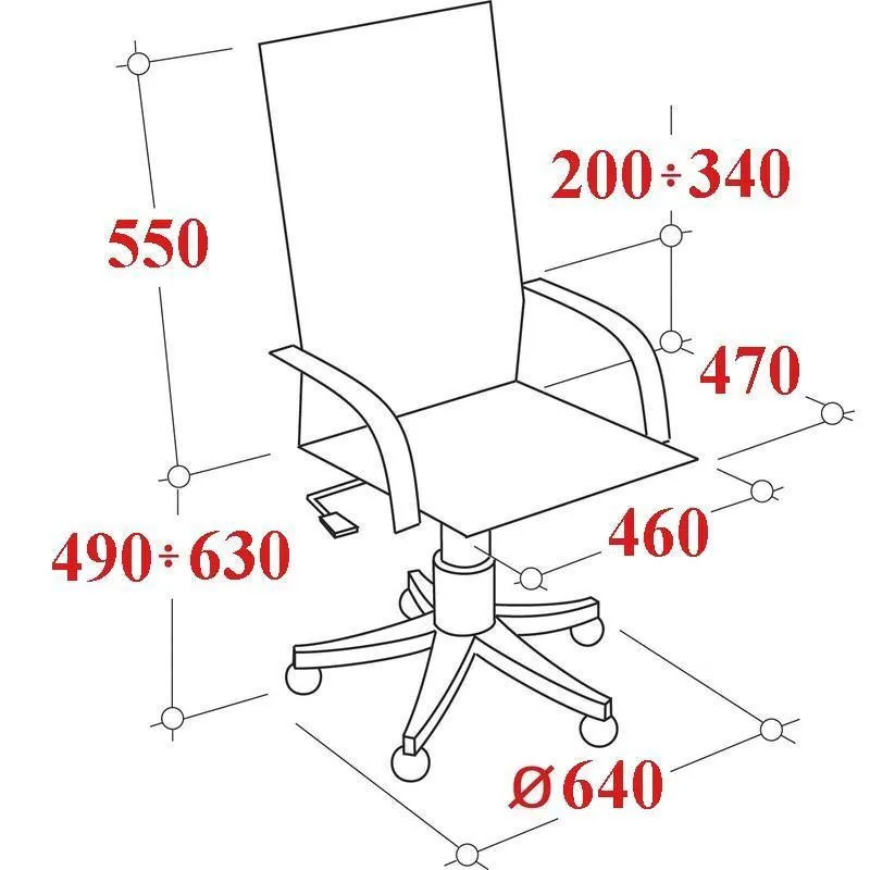 Кресло RC_EChair-681 TPU кожзам черный, пластик серый