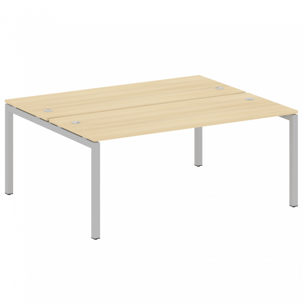 Metal System Quattro Рабочая станция на П-образном м/к 50БП.РАС-СП-2.5 Акация Лорка/Металл Серый 180