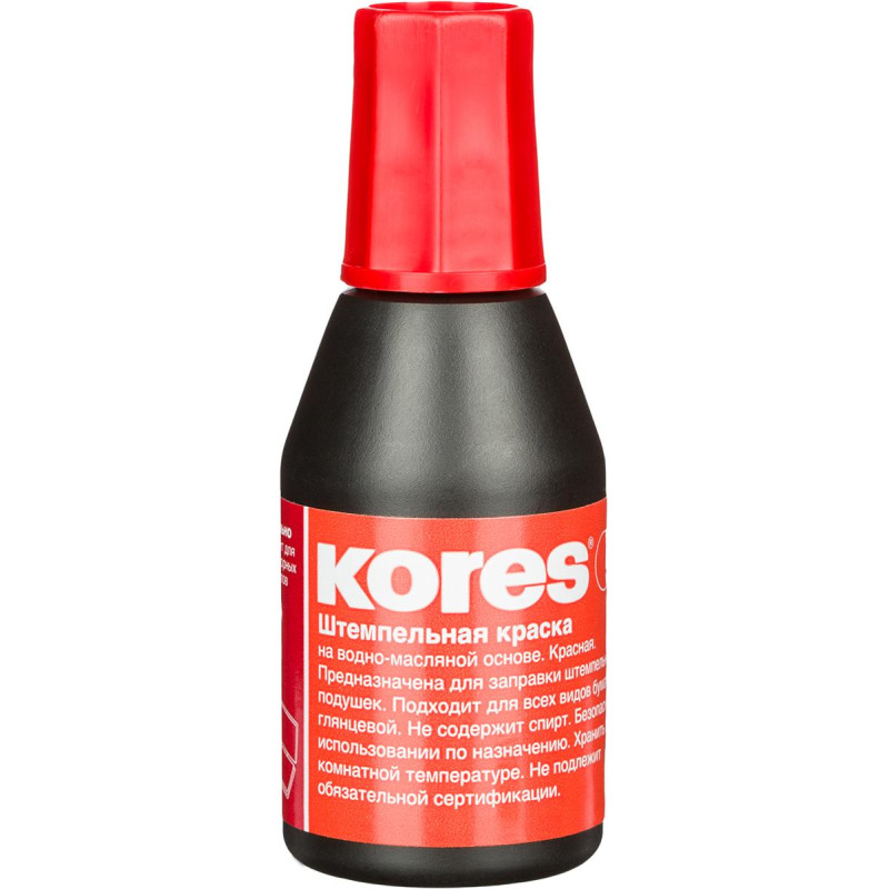 Краска штемпельная KORES красные 71324 Краска штемпельная KORES красные 71324