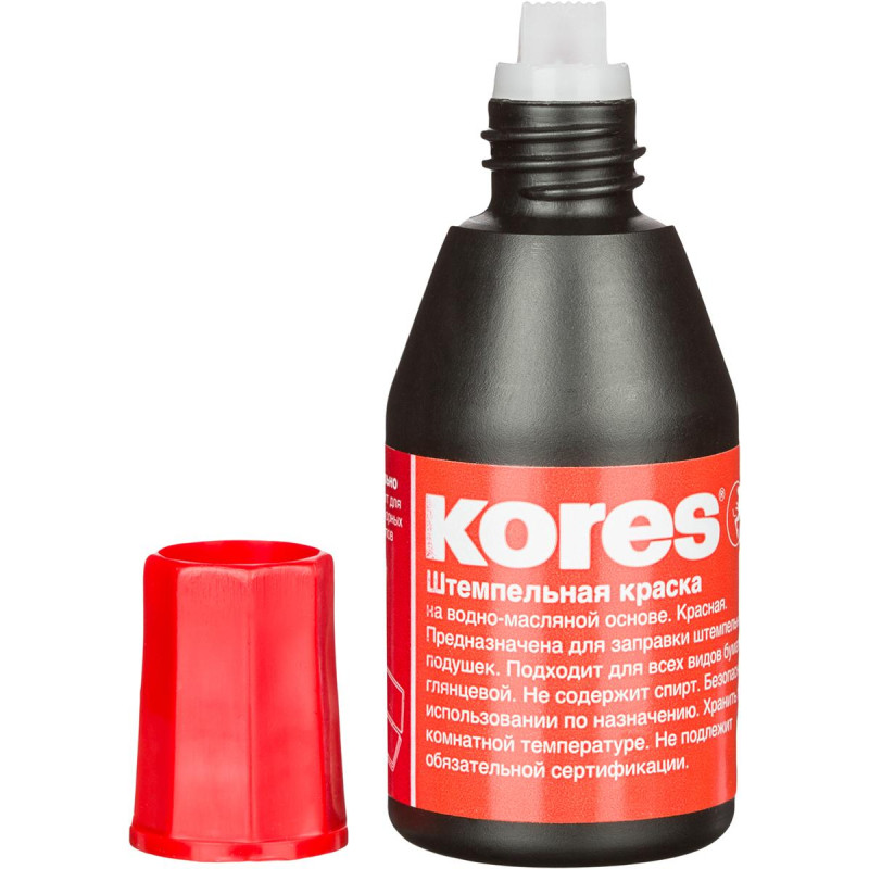Краска штемпельная KORES красные 71324 Краска штемпельная KORES красные 71324