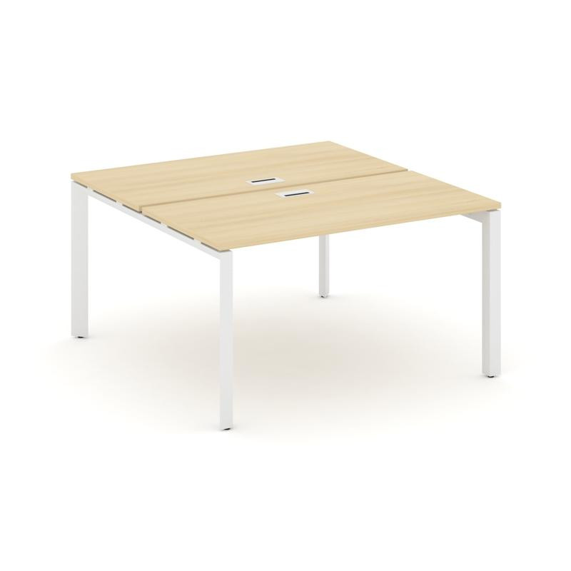 Style Project Рабочая станция двухсторонняя SN-59P.DRS-024 Акация Лорка/Металл Белый/Белый Заглушка