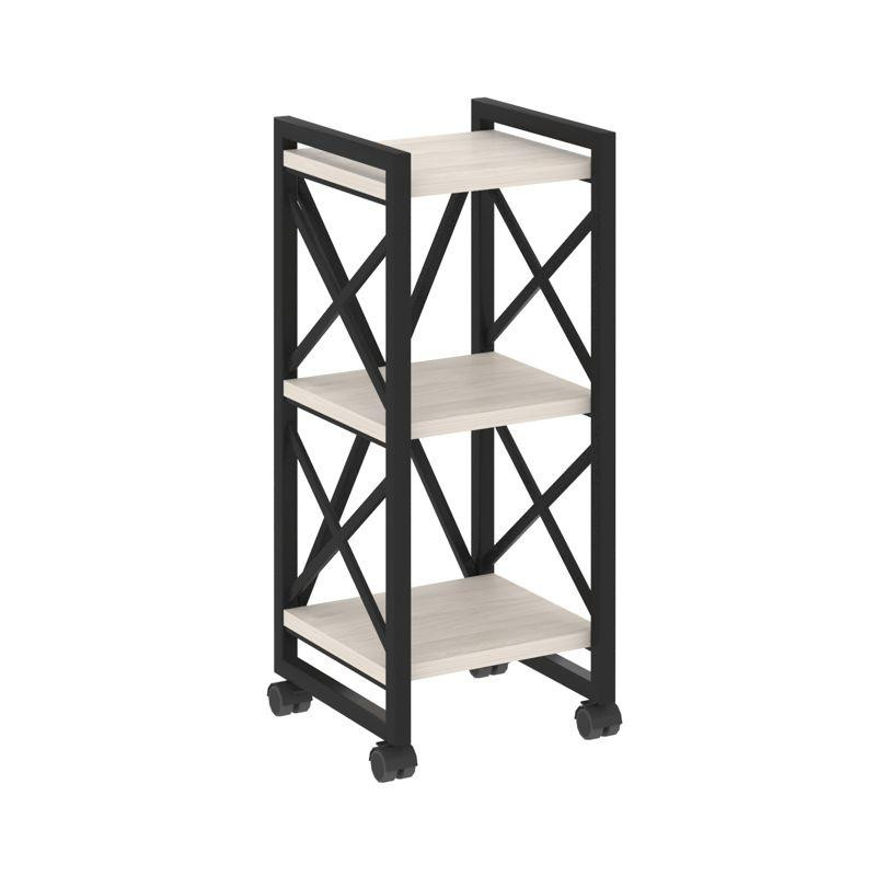 Loft Стеллаж на колесных опорах-3 полки VR.L-MST.K-3.4 Денвер Светлый/Металл Черный 400*400*968 Loft Стеллаж на колесных опорах-3 полки VR.L-MST.K-3.4 Денвер Светлый/Металл Черный 400*400*968