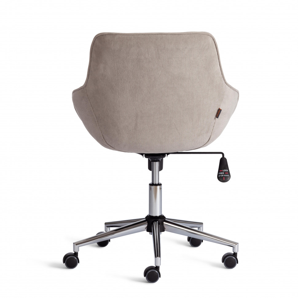 Кресло DUBLIN хром вельвет, серый