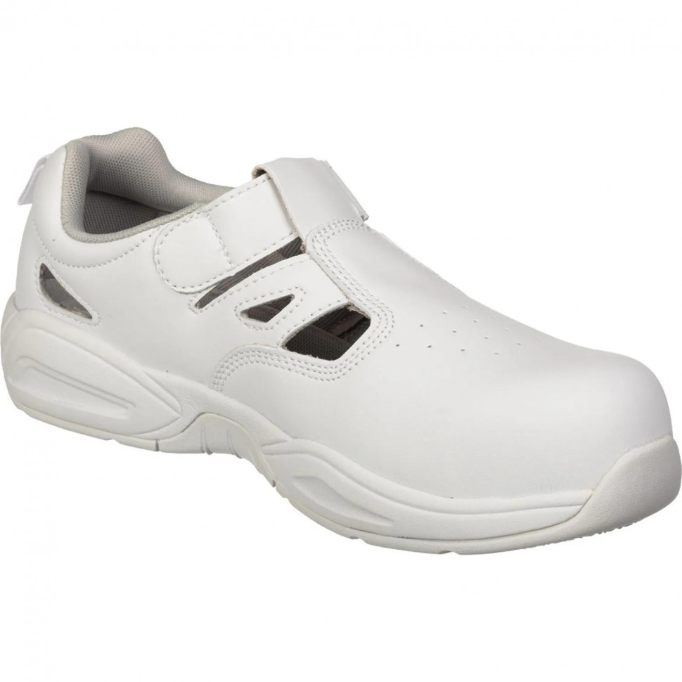 Полуботинки (сандалии) с перф White GRIP PROTECTION c ПП р.37 (19143)