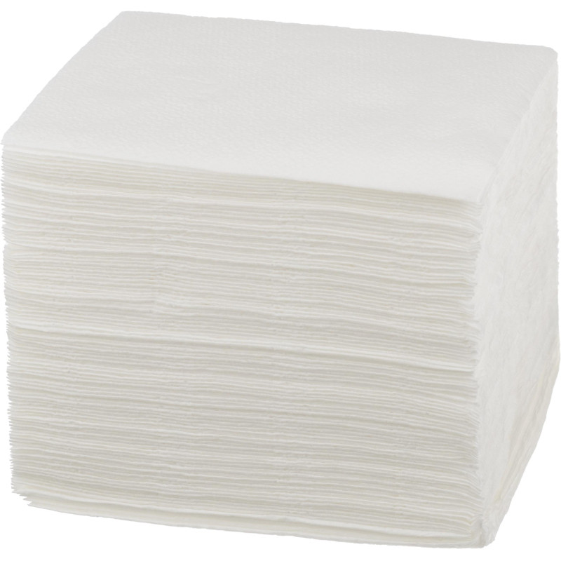 Салфетки бумажные Luscan 1сл 24х24 белые 100шт/уп