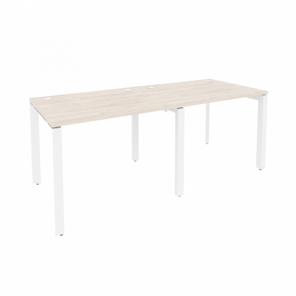 Onix Рабочая станция на П-образном м/к O.MP-RS-2.1.8 Денвер Светлый/Металл Белый 1960*800*750 Onix Рабочая станция на П-образном м/к O.MP-RS-2.1.8 Денвер Светлый/Металл Белый 1960*800*750