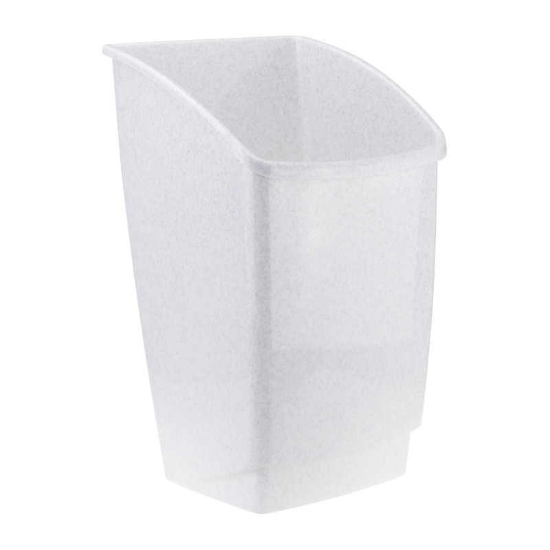 Ведро мусорное 25 л, пластиковое, с крышкой-вертушкой, мрамор_СПБ