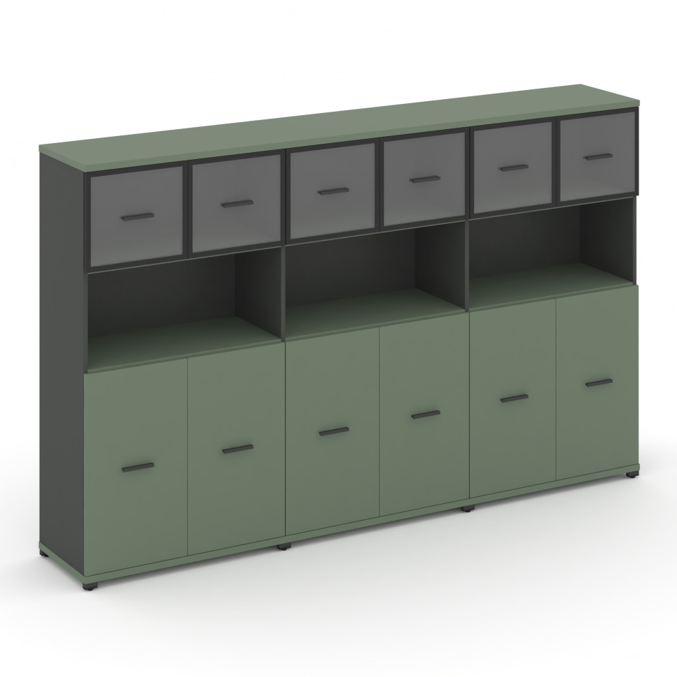 Concept Шкаф 3 широкие секции, 4 ниши CN.STS-435 RPB A Кобо/Антрацит/Металл Антрацит/Прозрачный 2500 Concept Шкаф 3 широкие секции, 4 ниши CN.STS-435 RPB A Кобо/Антрацит/Металл Антрацит/Прозрачный 2500