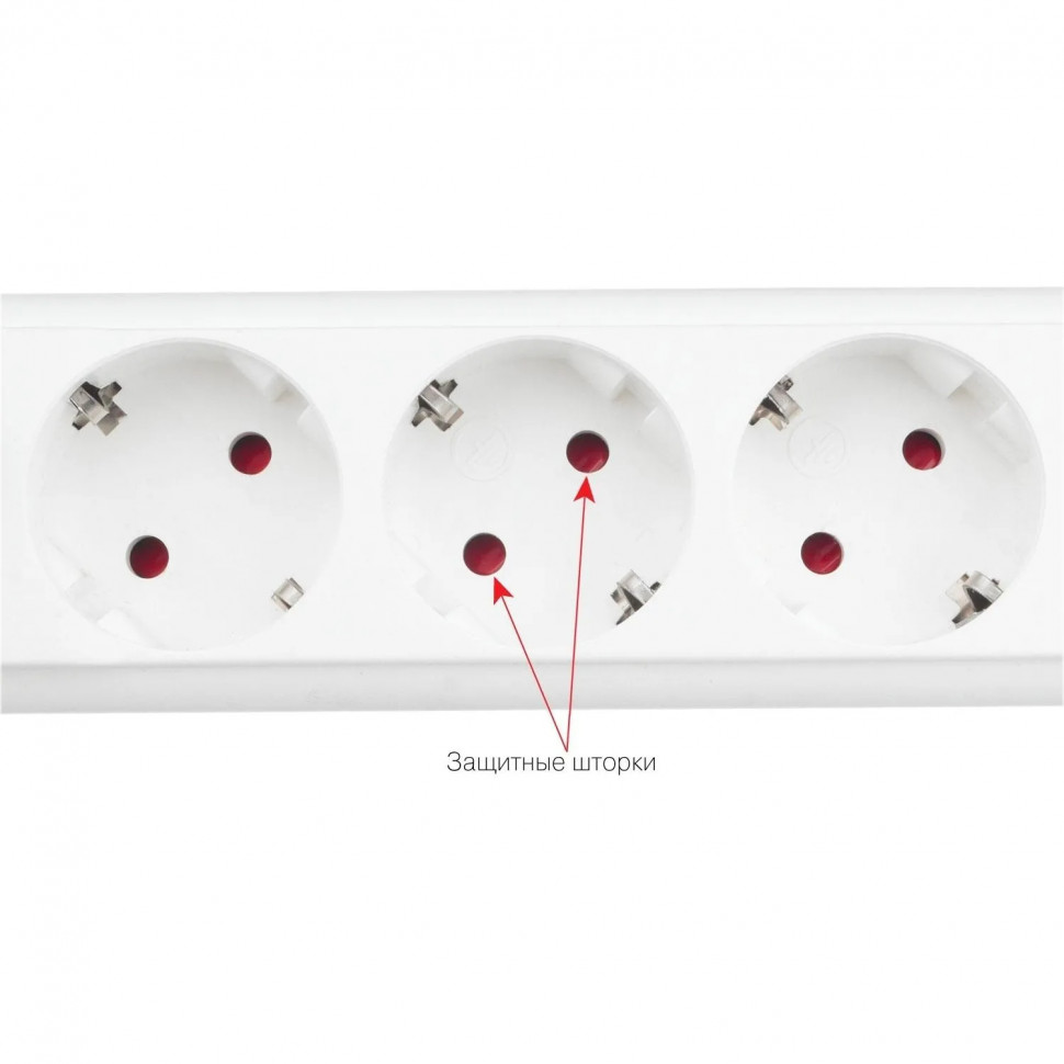 Сетевой фильтр Power Cube PRO, белый, 3м,6р, 16А (3x1,5мм2)(SPL6-16-P-3М)