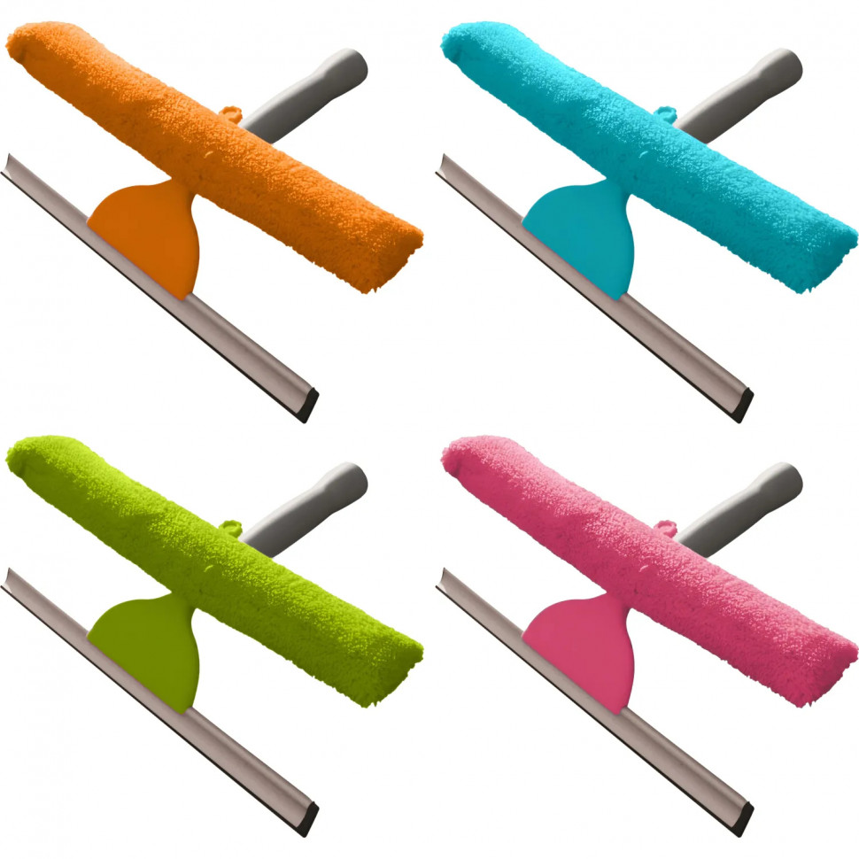 Сгон (склиз) YORK с насадкой из микрофибры для мытья окон