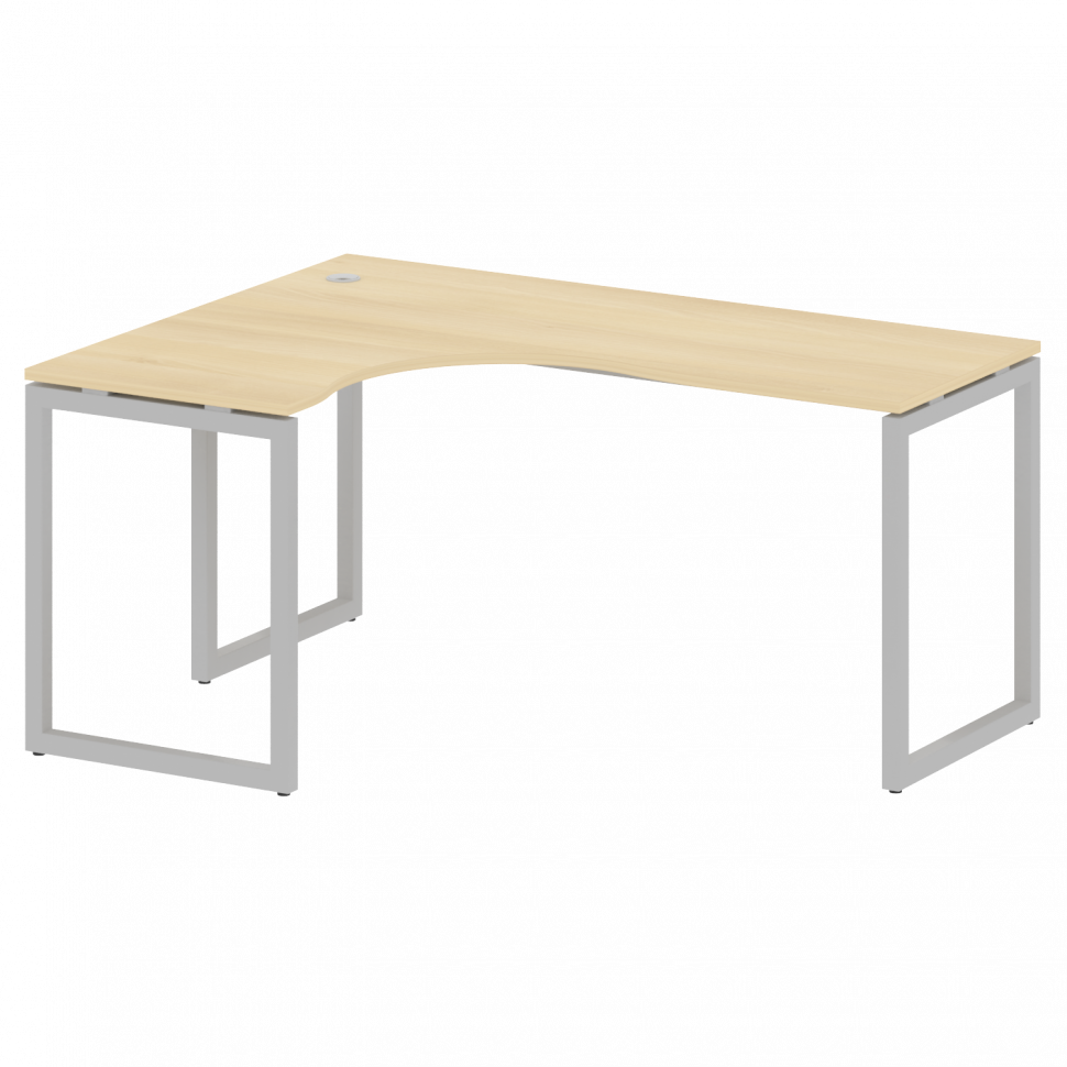 Metal System Quattro Стол криволинейный левый на О-образном м/к 40БО.СА-4 (L) Акация Лорка/Металл Се Metal System Quattro Стол криволинейный левый на О-образном м/к 40БО.СА-4 (L) Акация Лорка/Металл Се