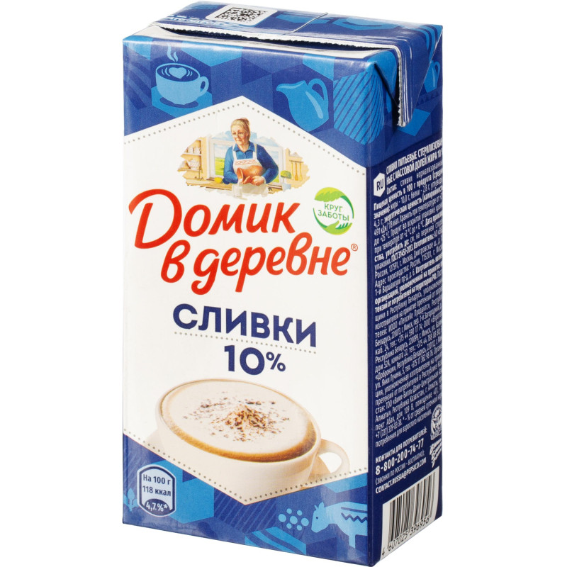 Сливки Домик в деревне 10% 480г