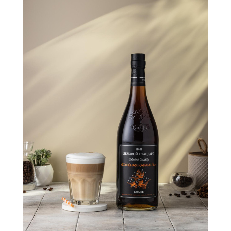 Сироп Деловой Стандарт Соленая карамель, стекло, 1л