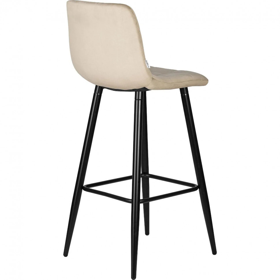 Стул барный 0MX_LO_DOBRIN NICOLE LML-8078_B-M_V-V108-104чер.мат/мокко велюр