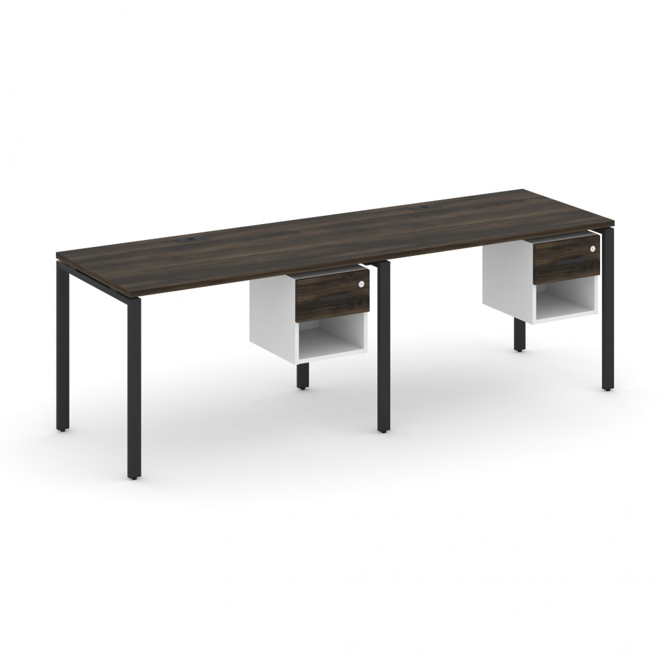 Concept Рабочая станция односторонняя с подвес. тумбами 2 места CN.ORS-118 B Дуб Мали/Белый Бриллиан Concept Рабочая станция односторонняя с подвес. тумбами 2 места CN.ORS-118 B Дуб Мали/Белый Бриллиан