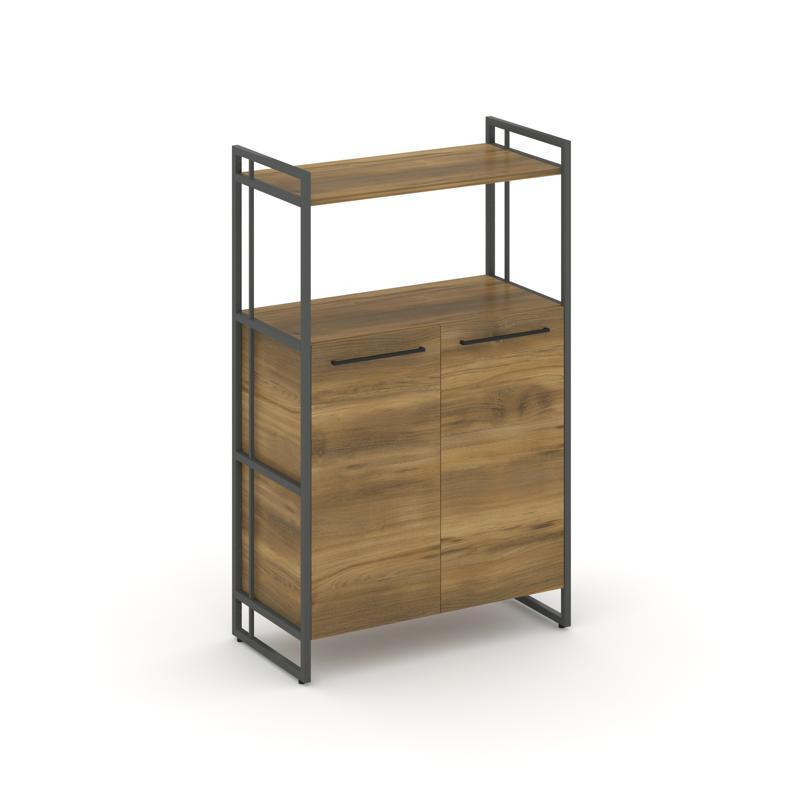 Rift Шкаф 3 ниши широкий RF.SS-32 Сандал Янтарный/Металл Антрацит/Черный Ручки 798*396*1286