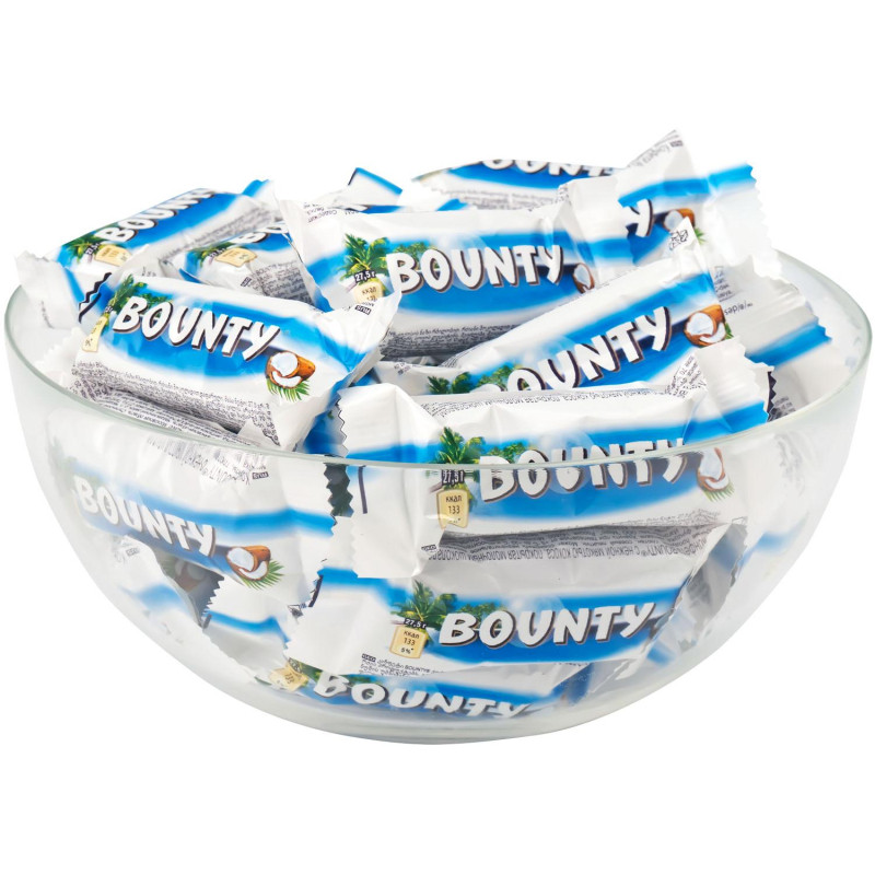Шоколадный батончик Bounty Minis, 3кг/уп