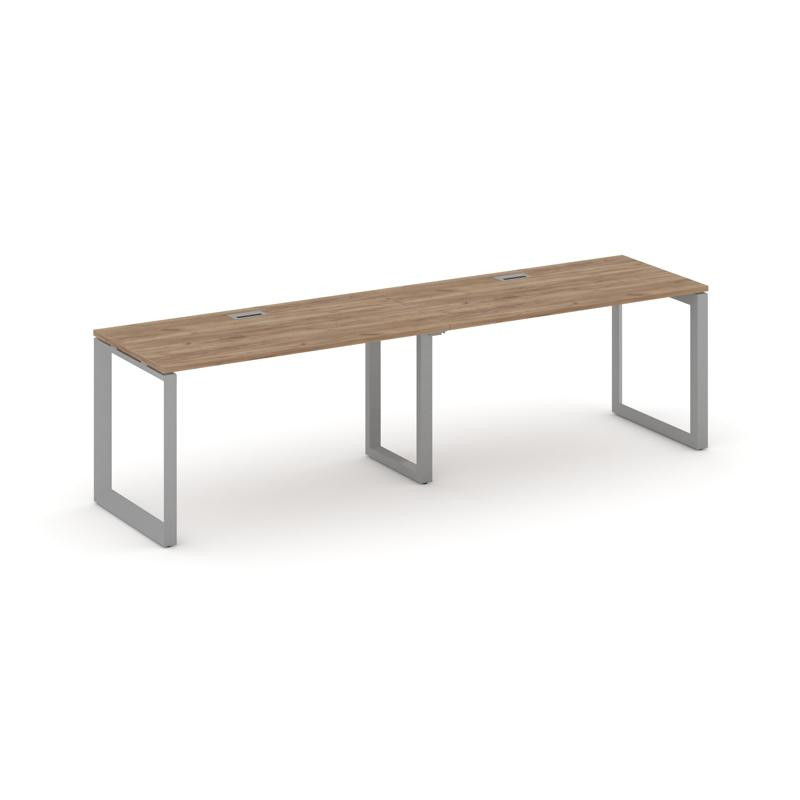 Style Project Рабочая станция односторонняя SN-59O.ORS-011 Дуб Табак/Металл Серый/Серебро Заглушка 1