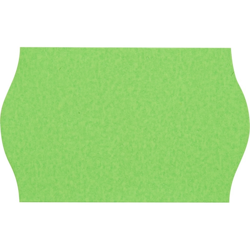 Этикет-лента 26х16 зел волна 1000шт/рул 10рул/уп