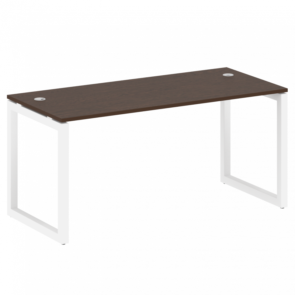 Metal System Quattro Стол письменный на О-образном м/к 50БО.СП-4 Венге Цаво/Металл Белый 1600*720*75 Metal System Quattro Стол письменный на О-образном м/к 50БО.СП-4 Венге Цаво/Металл Белый 1600*720*75